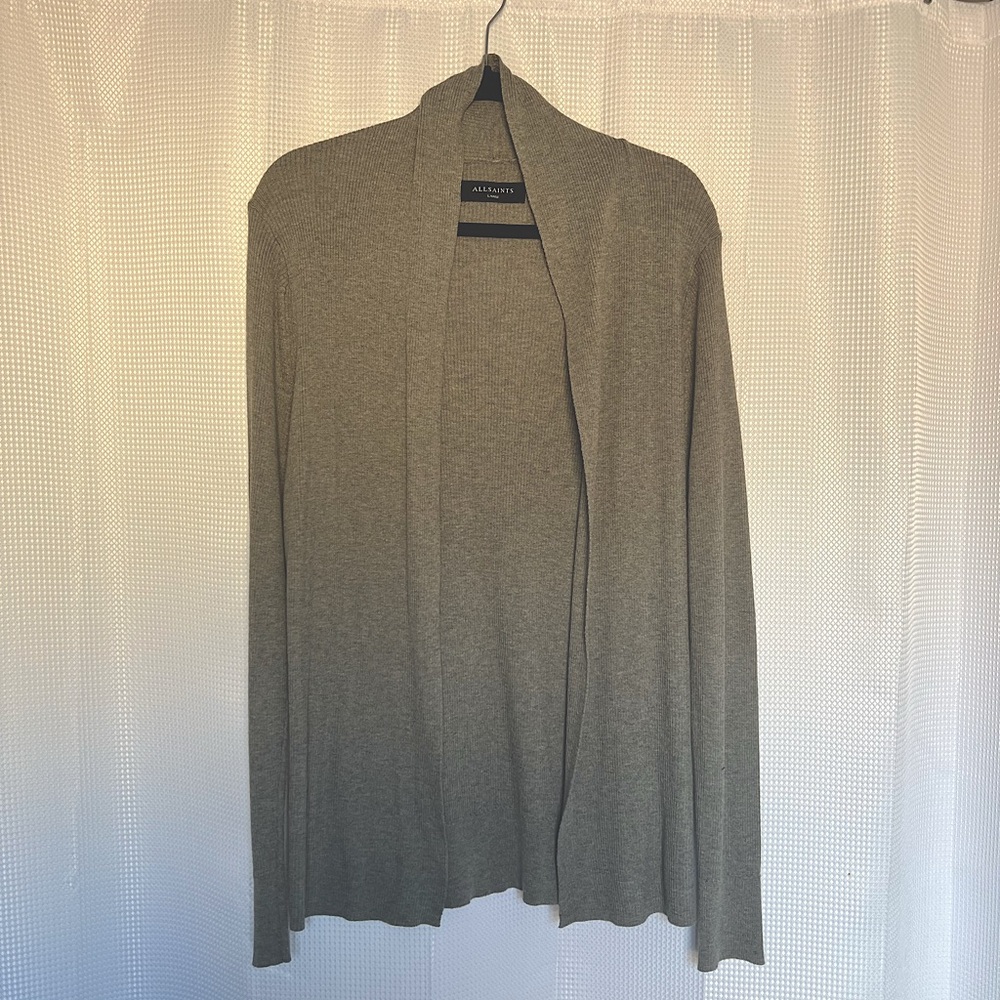 All Saints Grey Cardigan
